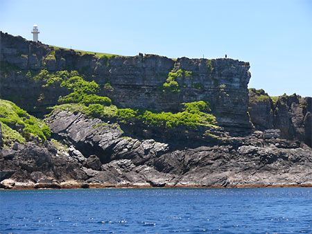 田皆岬:海上から
